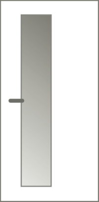 Holz-Diedrich GmbH - Türen-Spezialist - Zimmertüren - Lichtausschnitt - LA schmal asymmetrisch Griffseite