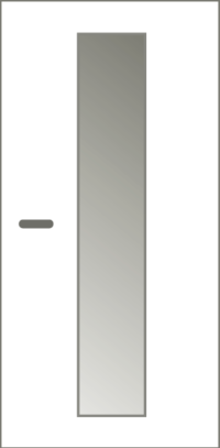 Holz-Diedrich GmbH - Türen-Spezialist - Zimmertüren - Lichtausschnitt - LA schmal mittig