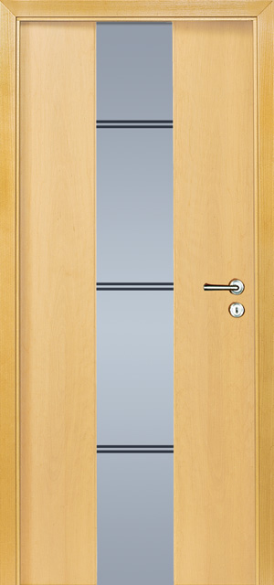 Holz-Diedrich GmbH - Türen-Spezialist - Zimmertüren - Holz-Glas-Türen - RHEIN - Ahorn - Motiv D 605 Negativ