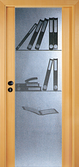 Holz-Diedrich GmbH - Türen-Spezialist - Zimmertüren - Holz-Glas-Türen - FULDA - Buche - Motiv D 412 Negativ
