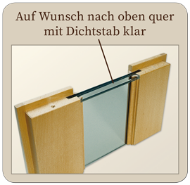 Holz-Diedrich GmbH - Türen-Spezialist - Zimmertüren - Holz-Glas-Türen - FULDA - Facett-Gläser Detail-Ansicht 1