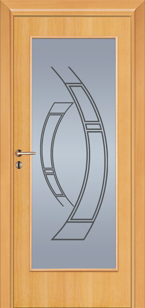 Holz-Diedrich GmbH - Türen-Spezialist - Zimmertüren - Sandstrahl-Motive - LIPPE - Buche - LA schmal mittel - Motiv D 431-4 Negativ