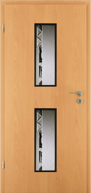 Holz-Diedrich GmbH - Türen-Spezialist - Zimmertüren - Tiffany- und Facett-Gläser - LIPPE - Buche - Tiffany Motiv T 19