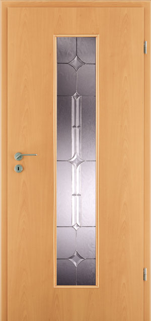 Holz-Diedrich GmbH - Türen-Spezialist - Zimmertüren - Tiffany- und Facett-Gläser - LIPPE - Buche - Tiffany Motiv T 31