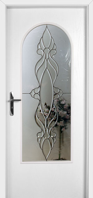 Holz-Diedrich GmbH - Türen-Spezialist - Zimmertüren - Tiffany- und Facett-Gläser - LIPPE - Esche weiss deckend - Tiffany Motiv T 13