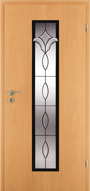 Holz-Diedrich GmbH - Türen-Spezialist - Zimmertüren - Tiffany- und Facett-Gläser - LIPPE - Buche - Tiffany Motiv T 32