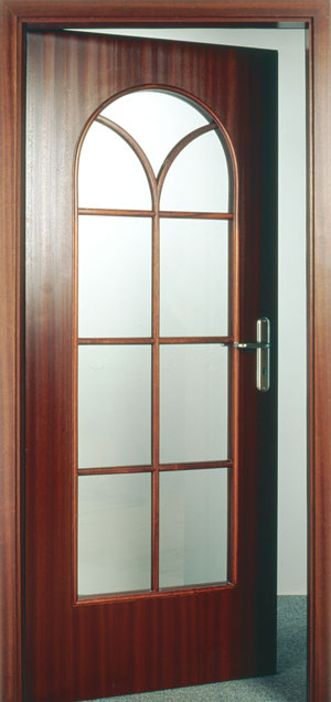 Holz-Diedrich GmbH - Türen-Spezialist - Zimmertüren - Sprossen und Verglasung - LIPPE - Mahagoni - Sprosse 136 - Glas Float weiss