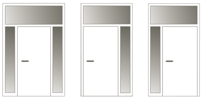 Holz-Diedrich GmbH - Türen-Spezialist - Zimmertüren - Modell-Varianten - Windfangelemente mit Oberlicht und Seitenteilen