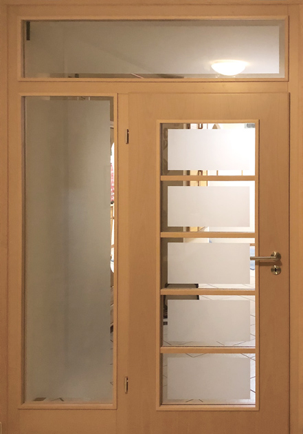 Holz-Diedrich GmbH - Türen-Spezialist - Wohnungseingangstür - LIPPE - Buche - mit Oberlicht und Seitenteil - innen