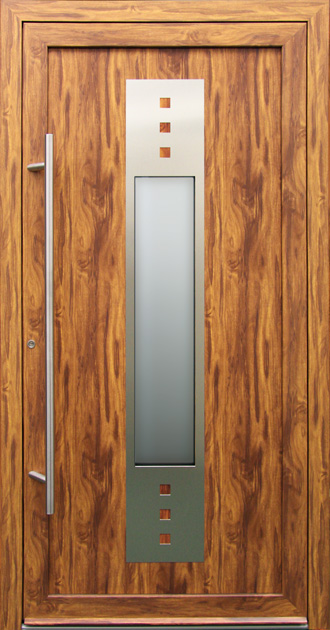 Holz-Diedrich GmbH - Türen-Spezialist - Haustüren aus Aluminium - STANDARD - HD-A Standard S 3 - Dekor Altholz