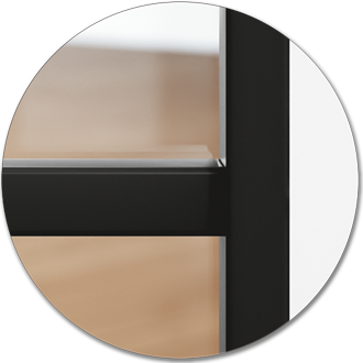 Holz-Diedrich GmbH - Türen-Spezialist - Zimmertüren - Industrial-Look - schwarze Designdetails - Glasleisten